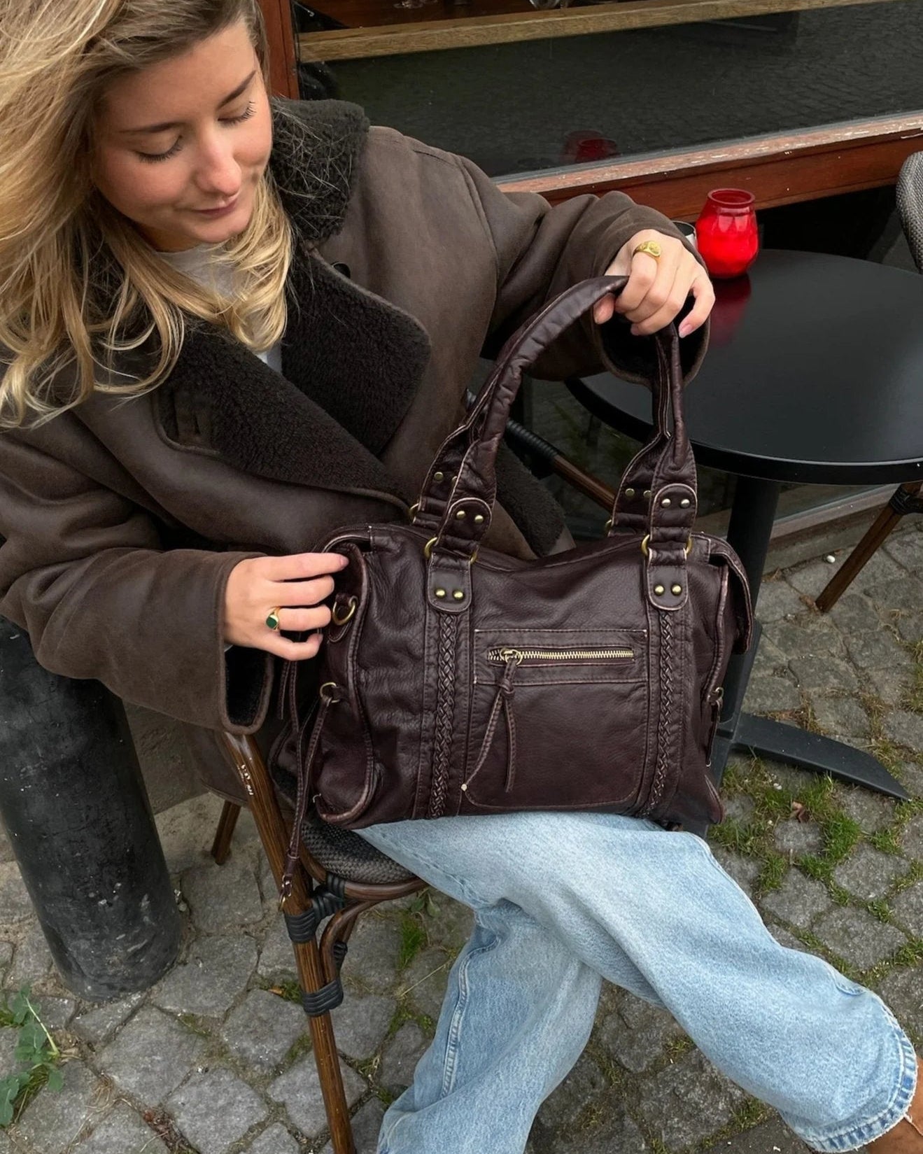 Vintage City Bag - Dark Brown