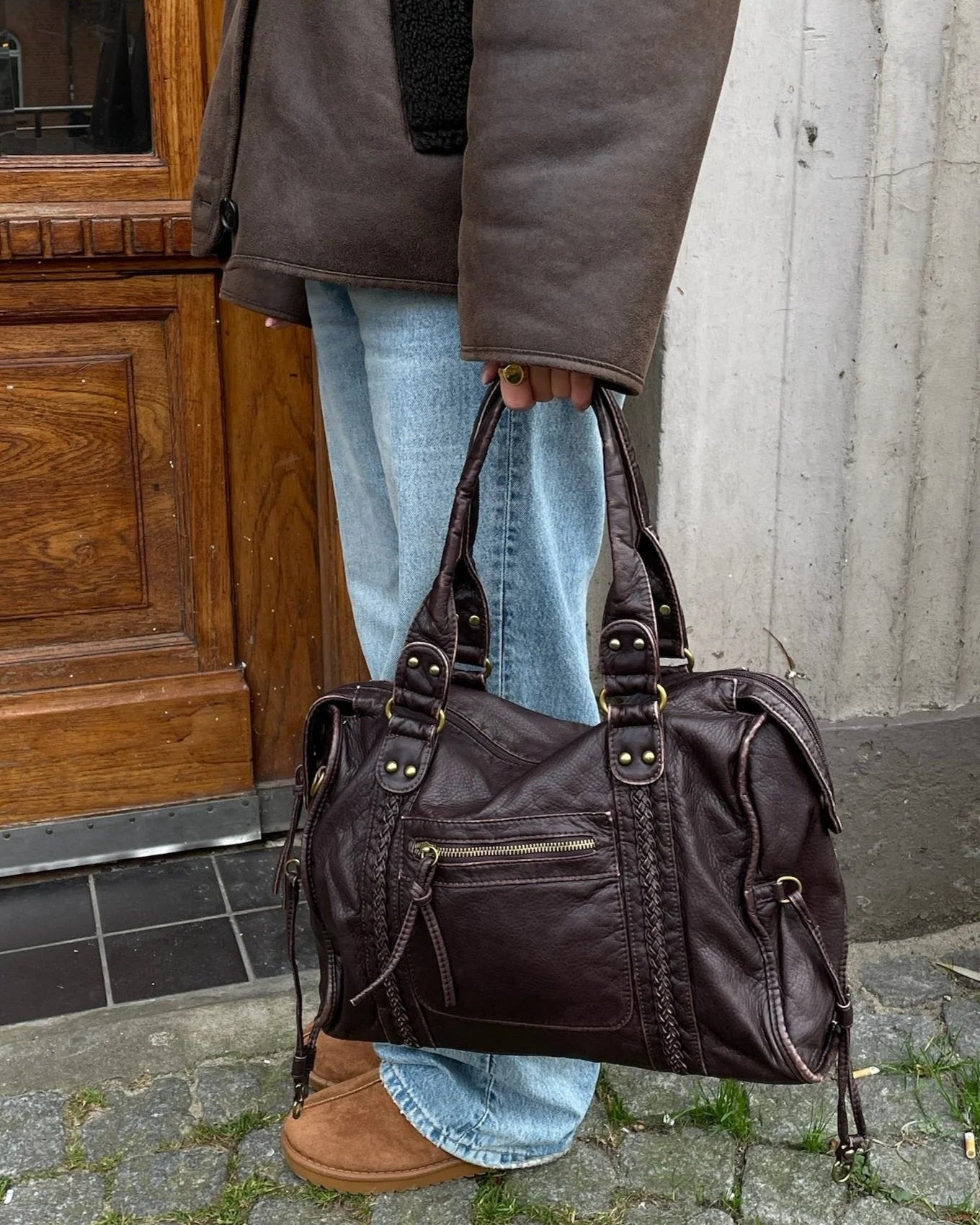 Vintage City Bag - Dark Brown