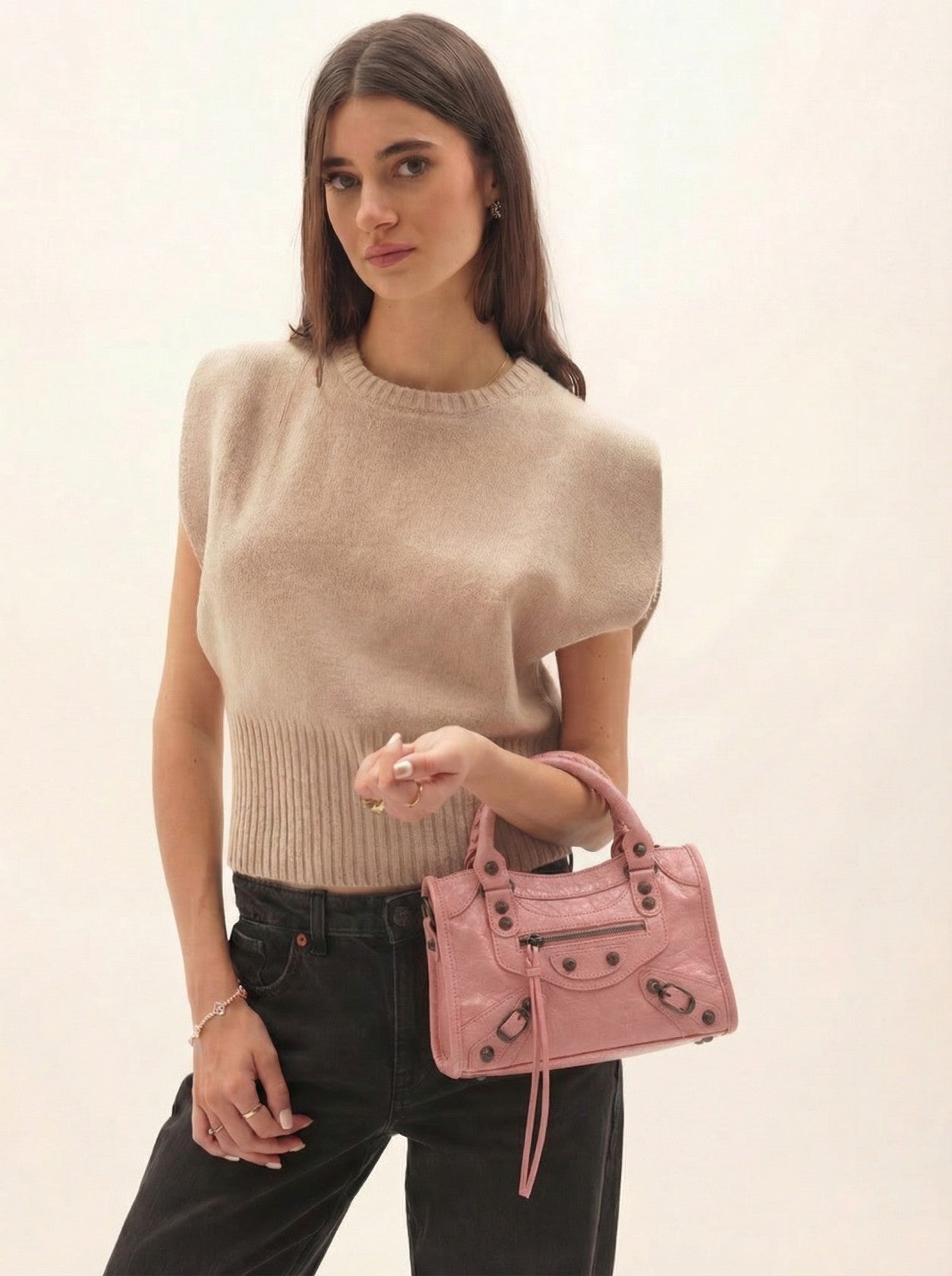It girl bag small - Baby pink